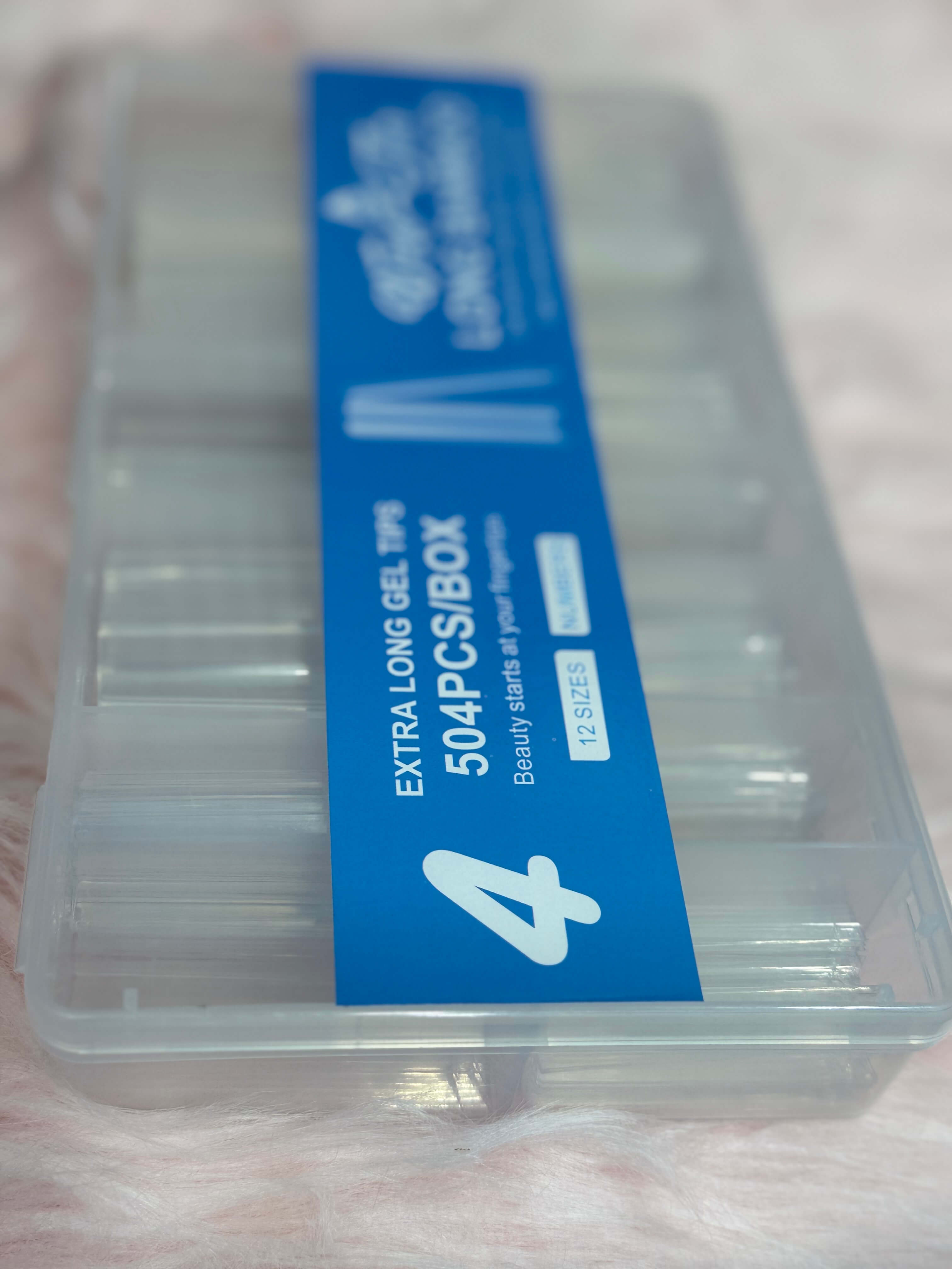 Acrylic glass nails 504 pieces