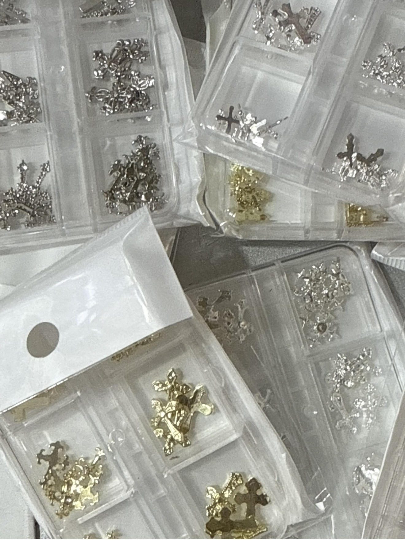 Cross nails charms