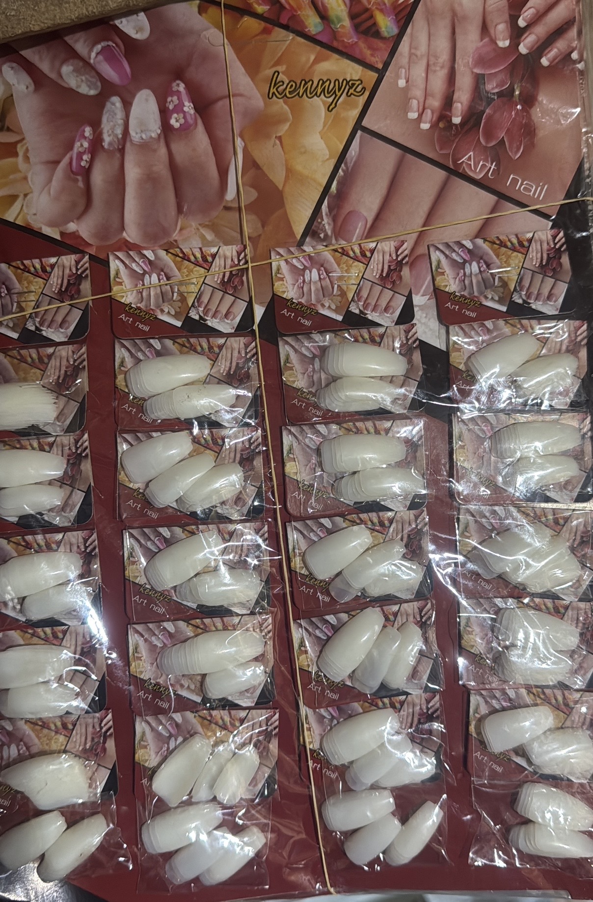 Full tips clear nails