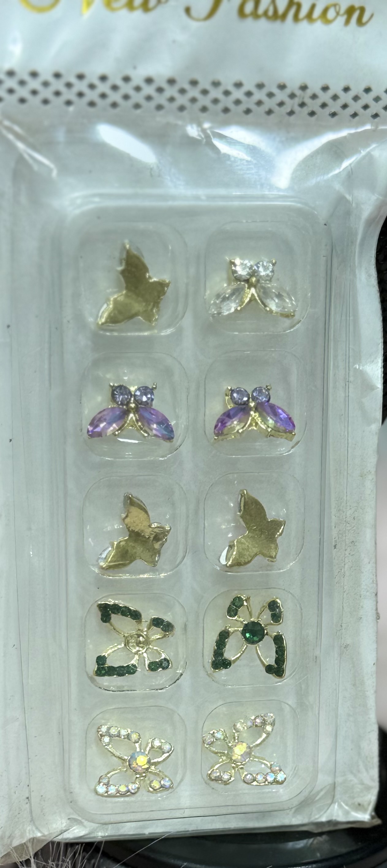 Butterfly nails charm