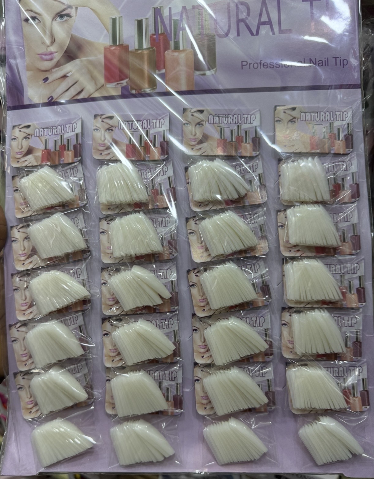 Natural tips nails