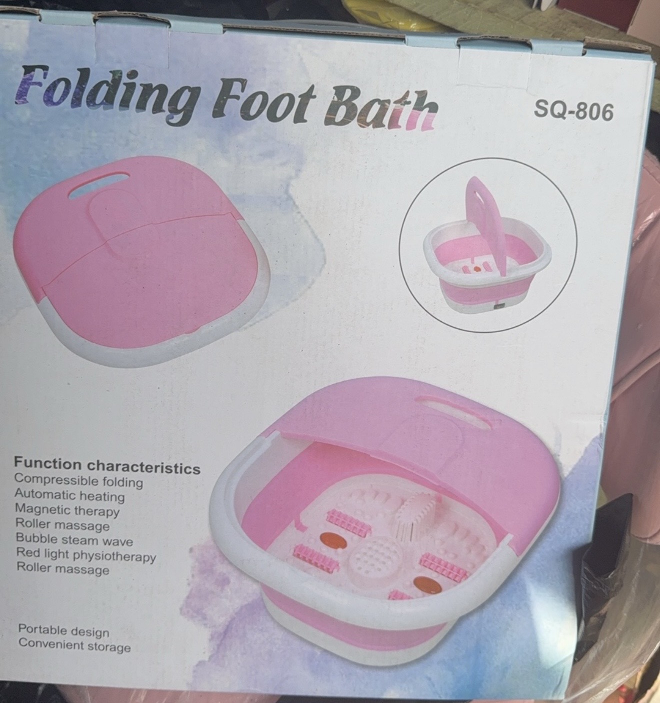 Foldable spa bowl