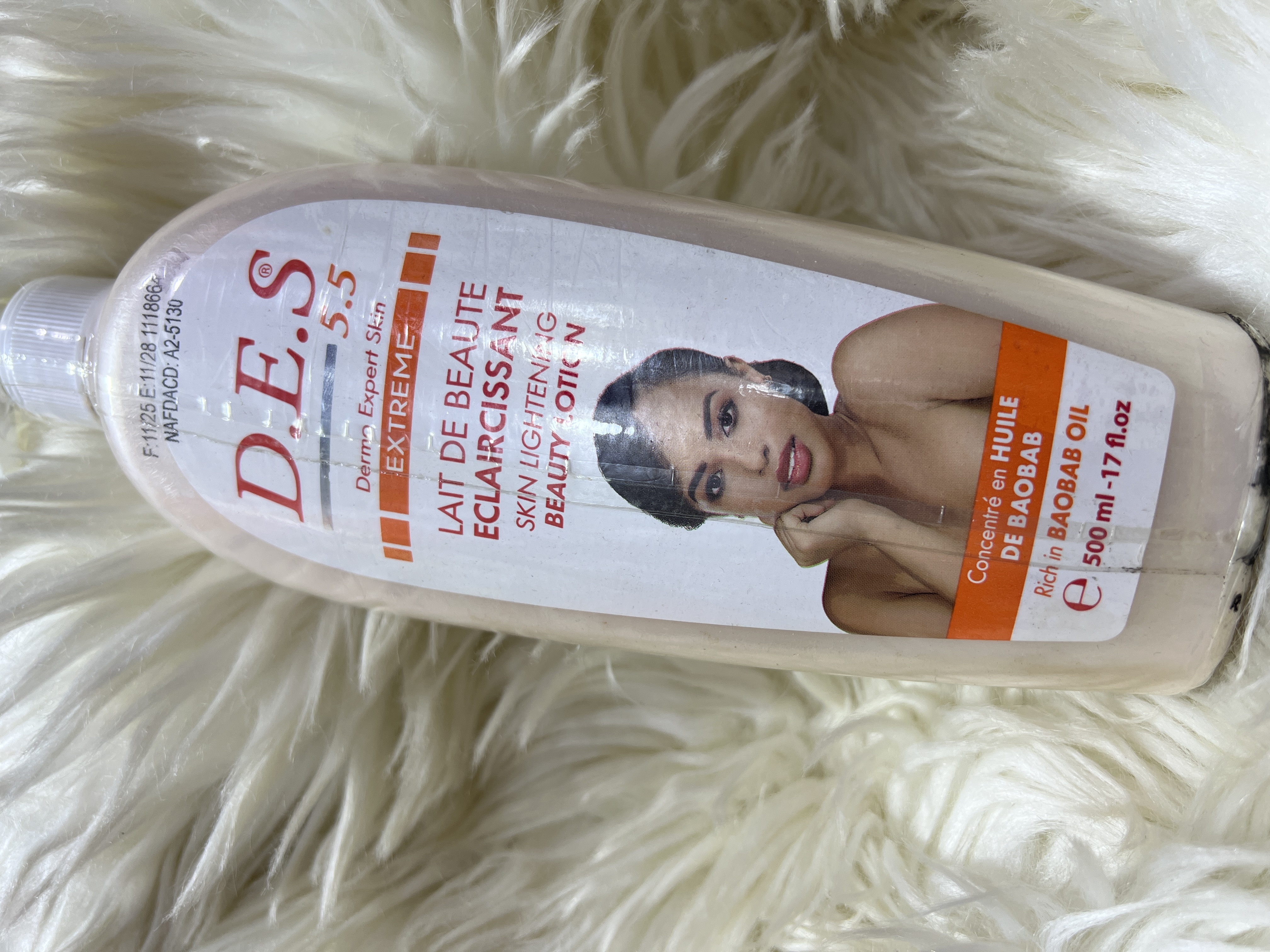 D.E.S lotion big
