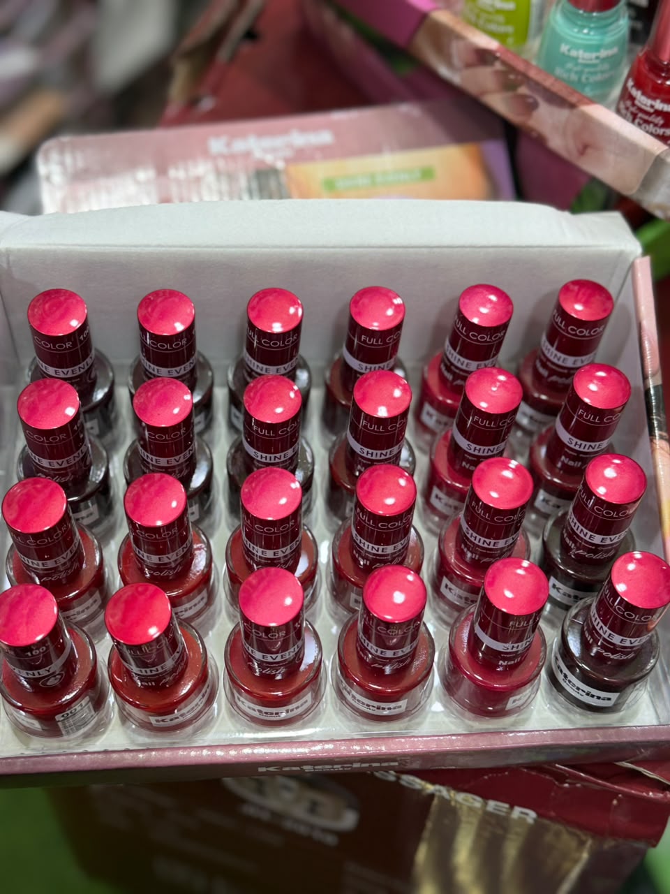 24pieces normal polish shades of red