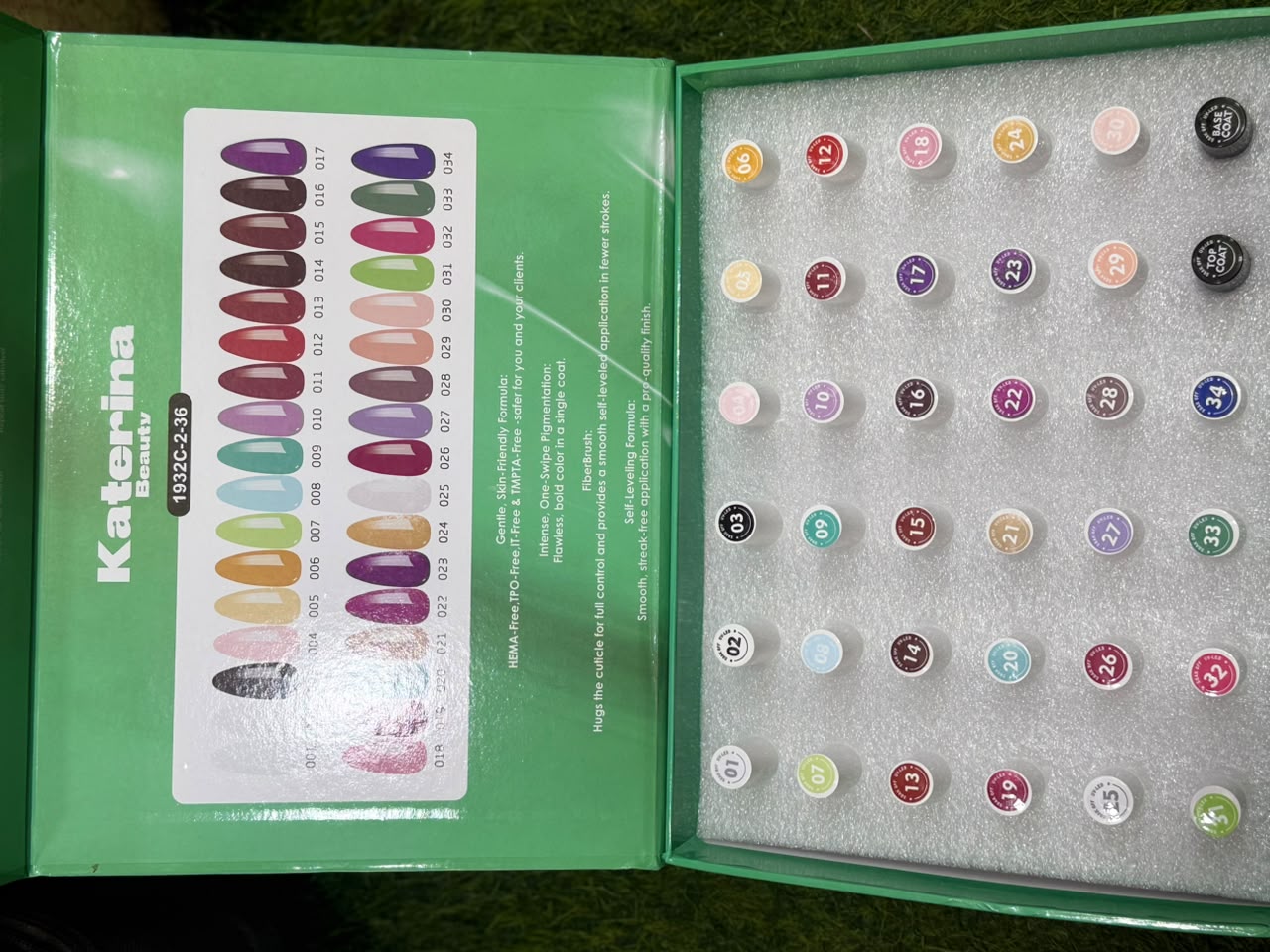 Katerina gel polish 36pieces with top and basecoat